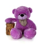 Super Giant 7 Feet Purple Bow Teddy Bear Soft Toy